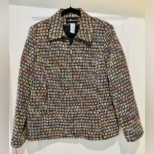 Sag Harbor Confetti Colorful Tweed Blazer‎
